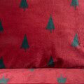 Lenjerie de pat King Size, Festa, Homla, 3 piese, 200x220 cm, poliester, rosu/verde