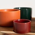 Set 5 boluri si suport Yifan, Homla, 32 cm, lemn/ceramica, multicolor