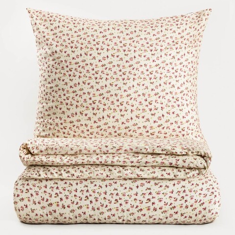 Lenjerie de pat pentru o persoana Rosalind, Homla, 2 piese, 140x200 cm, bumbac satinat, multicolor