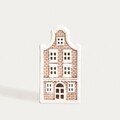 Decoratiune luminoasa Baron, Homla, 8.5x7.5x16 cm, ceramica, bej/alb
