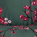 Lenjerie de pat dubla Hollyberry, Homla, 3 piese, 160x200 cm, bumbac, verde/rosu
