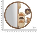 Oglinda de perete Block, Mauro Ferretti, 80 cm, MDF, multicolor