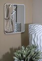 Oglinda de perete Adriatic, Mauro Ferretti, 60x60 cm, MDF/fier, alb'maro
