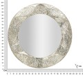 Oglinda de perete Argelux Round, Mauro Ferretti, 104 cm, fier/MDF, argintiu