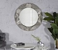Oglinda de perete Argelux Round, Mauro Ferretti, 104 cm, fier/MDF, argintiu