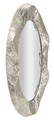 Oglinda de perete Argelux Oval, Mauro Ferretti, 87.5x128 cm, fier/MDF, argintiu