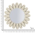 Oglinda de perete Dune Double, Mauro Ferretti, 85 cm, fier/MDF, crem