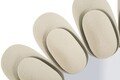 Oglinda de perete Dune Double, Mauro Ferretti, 85 cm, fier/MDF, crem