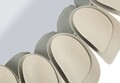 Oglinda de perete Dune Double, Mauro Ferretti, 85 cm, fier/MDF, crem