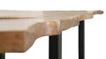 Masa extensibila Edge, Mauro Ferretti, 280-180 x 90 x 77 cm, lemn de mango/fier, maro/negru