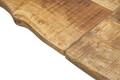 Masa extensibila Edge, Mauro Ferretti, 280-180 x 90 x 77 cm, lemn de mango/fier, maro/negru