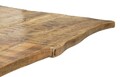 Masa extensibila Edge, Mauro Ferretti, 280-180 x 90 x 77 cm, lemn de mango/fier, maro/negru