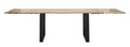 Masa extensibila Edge, Mauro Ferretti, 280-180 x 90 x 77 cm, lemn de mango/fier, maro/negru