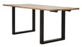 Masa extensibila Edge, Mauro Ferretti, 280-180 x 90 x 77 cm, lemn de mango/fier, maro/negru