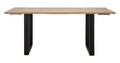 Masa extensibila Edge, Mauro Ferretti, 280-180 x 90 x 77 cm, lemn de mango/fier, maro/negru