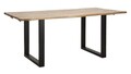 Masa extensibila Edge, Mauro Ferretti, 280-180 x 90 x 77 cm, lemn de mango/fier, maro/negru