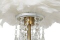 Lampa de masa Diamon, Mauro Ferretti, 1 x E27, 40W, 30x55 cm, fier/plastic, alb/auriu