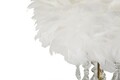 Lampa de masa Diamon, Mauro Ferretti, 1 x E27, 40W, 30x55 cm, fier/plastic, alb/auriu