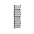 Dulap modular pentru incaltaminte, Songmics, 10 compartimente, 43x31x173 cm, ABS/fier, gri