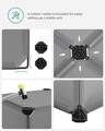 Dulap modular pentru incaltaminte, Songmics, 10 compartimente, 43x31x173 cm, ABS/fier, gri