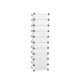 Dulap modular pentru incaltaminte, Songmics, 10 compartimente, 43x31x173 cm, ABS/fier, alb