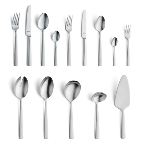 Set tacamuri 60 piese Ventura, Amefa, 6 persoane, inox 18/10, argintiu