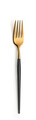 Set tacamuri 16 piese Soprano, Amefa, 4 persoane, inox 18/0, negru/auriu