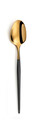 Set tacamuri 16 piese Soprano, Amefa, 4 persoane, inox 18/0, negru/auriu