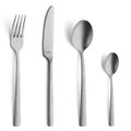 Set tacamuri 16 piese Manille Vintage, Amefa, 4 persoane, inox 18/0, argintiu