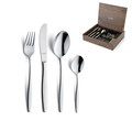 Set tacamuri 24 piese in cutie de lemn Florence, Amefa, 6 persoane, inox 18/10, argintiu