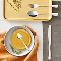 Set tacamuri 24 piese in cutie de lemn Baguette, Amefa, 6 persoane, inox 18/10, argintiu