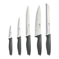 Set 5 cutite si suport magnetic Advantage, Richardson Sheffield, 9 cm/11 cm/20 cm, inox 13/0, negru