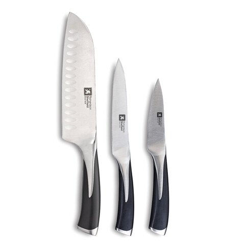 Set 3 cutite Kyu, Richardson Sheffield, 15.5 cm, inox 13/0, negru