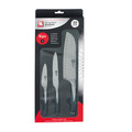 Set 3 cutite Kyu, Richardson Sheffield, 15.5 cm, inox 13/0, negru