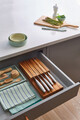 Set 5 cutite si suport in sertar Forme, Richardson Sheffield, 39x17 cm, inox 13/0, argintiu/natur