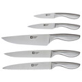 Set 5 cutite si suport in sertar Forme, Richardson Sheffield, 39x17 cm, inox 13/0, argintiu/natur