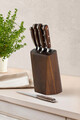 Set 5 cutite si suport Virtuose, Richardson Sheffield, 14x22 cm, inox 13/0, maro