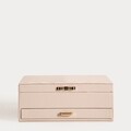 Cutie pentru bijuterii cu 2 etaje Hope, Homla, 24x17x10 cm, plastic/metal, ecru