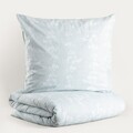 Lenjerie de pat King Size, Heavenly, Homla, 3 piese, 200x220 cm, bumbac, albastru/alb