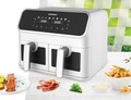 Friteuza dubla Dualfry Supreme, Heinner, 1700W, 8L, alb