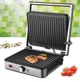 Gratar electric Sunsetgrill, Heinner, 2000W, negru/argintiu