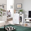 Dulap pentru baie, Scandinavian Style, Vasagle, 75x30x80 cm, MDF, alb mat