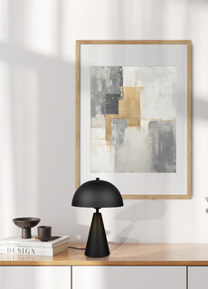 Negru mat, Lampa de masa