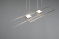 Lustra Albany, TRIO, 100x28x150 cm, 37W, 1x SMD, aluminiu, argintiu mat
