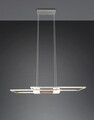 Lustra Albany, TRIO, 100x28x150 cm, 37W, 1x SMD, aluminiu, argintiu mat