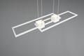 Lustra Albany, TRIO, 100x28x150 cm, 37W, 1x SMD, aluminiu, alb mat