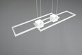 Lustra Albany, TRIO, 100x28x150 cm, 37W, 1x SMD, aluminiu, alb mat