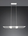 Lustra Albany, TRIO, 100x28x150 cm, 37W, 1x SMD, aluminiu, alb mat