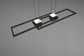 Lustra Albany, TRIO, 100x28x150 cm, 37W, 1x SMD, aluminiu, negru mat