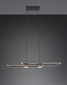 Lustra Albany, TRIO, 100x28x150 cm, 37W, 1x SMD, aluminiu, negru mat